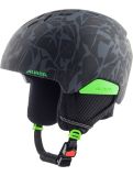 Vignette Alpina, Pizi casque de ski enfants Black Green Camo Matt vert 