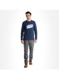 Vignette Almgwand, Seegatterlalm t-shirt hommes denim bleu 