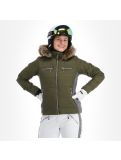 Vignette Almgwand, Stongerhohe veste de ski femmes olive gris, vert 