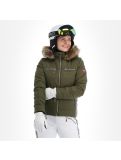 Vignette Almgwand, Stongerhohe veste de ski femmes olive gris, vert 