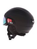 Vignette Alpina, Alto Q-Lite casque de ski avec visière unisexe Black Matt (Gold Mirror) noir 