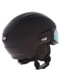 Vignette Alpina, Alto Q-Lite casque de ski avec visière unisexe Black Matt (Gold Mirror) noir 