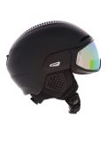 Vignette Alpina, Alto Q-Lite casque de ski avec visière unisexe Black Matt (Gold Mirror) noir 