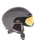 Vignette Alpina, Alto QV casque de ski avec visière unisexe Gunmetal Matt argent 