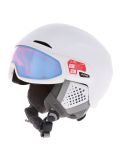 Vignette Alpina, Alto QV casque de ski avec visière unisexe White Matt (Ice Blue) blanc 