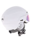 Vignette Alpina, Alto QV casque de ski avec visière unisexe White Matt (Ice Blue) blanc 