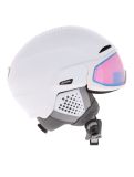 Vignette Alpina, Alto QV casque de ski avec visière unisexe White Matt (Ice Blue) blanc 