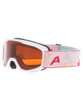 Vignette Alpina, Piney lunettes de ski enfants White Flower Matt blanc 