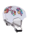 Vignette Alpina, Pizi casque de ski enfants Patchwork Flower Matt blanc 