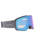 Vignette Alpina, Slope Q-Lite lunettes de ski unisexe Black Dirtblue Matt bleu 