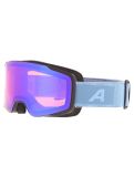 Vignette Alpina, Taos Q-Lite lunettes de ski unisexe Black Smoke Blue Matt bleu 