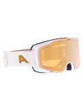 Vignette Alpina, Taos Q lunettes de ski unisexe White Gold Matt blanc, Or 