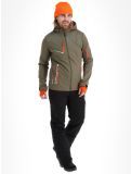 Vignette Aulp, Nevim veste de ski softshell hommes Kaki vert 