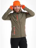 Vignette Aulp, Nevim veste de ski softshell hommes Kaki vert 