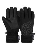 Vignette Reusch, Beatrix R-TEX® XT gants de ski enfants Black / Black Leopard noir 