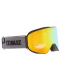 Vignette Bliz, Flow lunettes de ski unisexe Matte Black - Brown w Gold Multi noir 