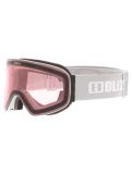 Vignette Bliz, Flow lunettes de ski unisexe Matte Light Grey - Brown w Red Multi gris 