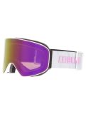 Vignette Bliz, Flow lunettes de ski unisexe Matte White - Brown w Pink Multi blanc 