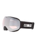 Vignette Bliz, Floz lunettes de ski unisexe Matte Black - Pink w Silver Mirror noir 