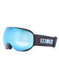 Vignette Bliz, Floz lunettes de ski unisexe Matte Grey - Smoke with Ice Blue Multi gris 