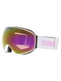 Vignette Bliz, Floz lunettes de ski unisexe Matte White - Brown with Pink Multi blanc 