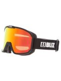 Vignette Bliz, Rave lunettes de ski unisexe Matte Black - Brown w Red Multi noir 