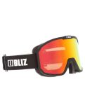 Vignette Bliz, Rave lunettes de ski unisexe Matte Black - Brown w Red Multi noir 