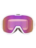 Vignette Bliz, Rave lunettes de ski unisexe Matte White - Brown w Pink Multi blanc 