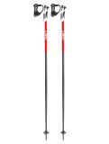 Vignette Leki, Bold S Bâtons de ski unisexe Dark Anthracite / Bright Red / White blanc, gris, rouge 