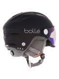 Vignette Bollé, Eco V-Atmos casque de ski avec visière unisexe Black Matte - Photochromic Blue noir 