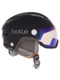 Vignette Bollé, Eco V-Atmos casque de ski avec visière unisexe Black Matte - Photochromic Blue noir 