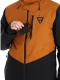 Vignette Brunotti, Kense veste de ski hommes Tabacco brun, noir 