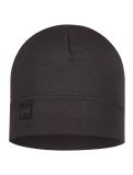 Vignette Buff, Merino Heavyweight Beanie bonnet unisexe Solid Black noir 