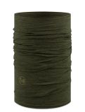 Vignette Buff, Merino Lightweight foulard unisexe Solid Bark vert 