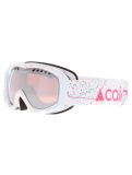 Vignette Cairn, Mate lunettes de ski enfants Mat White Spray blanc, rose 