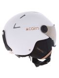 Vignette Cairn, Orbit Visor casque de ski avec visière unisexe Mat White Coffee blanc 