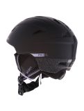 Vignette Cairn, Profil casque de ski unisexe Mat Black Leopard noir, violet 