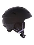 Vignette Cairn, Profil casque de ski unisexe Mat Black Leopard noir, violet 