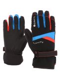 Vignette Cairn, Styl J C-Tex gants de ski enfants Azure Scarlet bleu, noir, rouge 