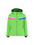 Vignette CMP, 32W0075 veste de ski enfants apple fluo vert 