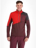 Vignette CMP, 33E1077 pull de ski hommes Burgundy bordeaux, orange, violet 