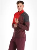 Vignette CMP, 33E1077 pull de ski hommes Burgundy bordeaux, orange, violet 