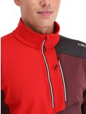 Vignette CMP, 33E1077 pull de ski hommes Burgundy bordeaux, orange, violet 