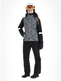 Vignette CMP, 33W0686 veste de ski femmes Black White blanc, noir 