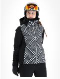 Vignette CMP, 33W0686 veste de ski femmes Black White blanc, noir 