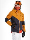 Vignette CMP, 33W0817 veste de ski hommes Pumpkin gris, orange 