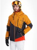 Vignette CMP, 33W0817 veste de ski hommes Pumpkin gris, orange 