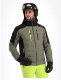 Vignette CMP, 33W0837 veste de ski hommes Kaki noir, vert 