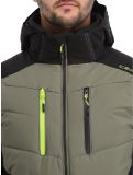 Vignette CMP, 33W0837 veste de ski hommes Kaki noir, vert 