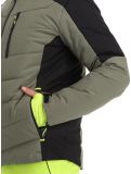 Vignette CMP, 33W0837 veste de ski hommes Kaki noir, vert 